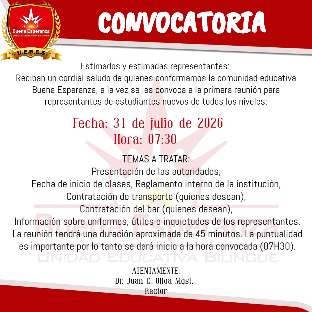 convocatoria